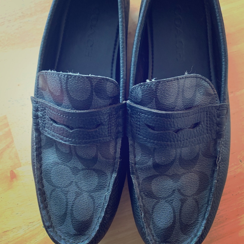 Men's Coach leather shoes